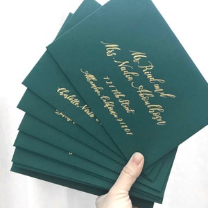 Caligrafía de sobres - Elegantes direcciones manuscritas - Boda, ducha, evento o invitaciones de fiesta