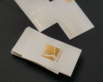 Luxury Gold Foil Business Cards,  Hot stamping Foil Business Card, Hot stamping Business Stationery, Rose Gold, Black Foil Calling Cards