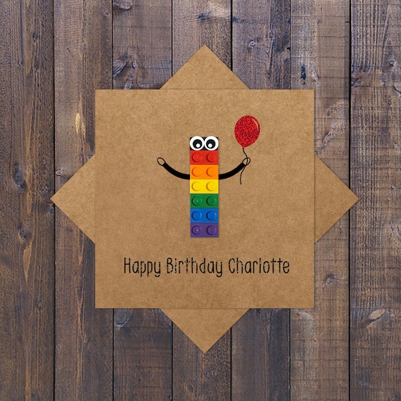 Lego happy 2024 birthday card