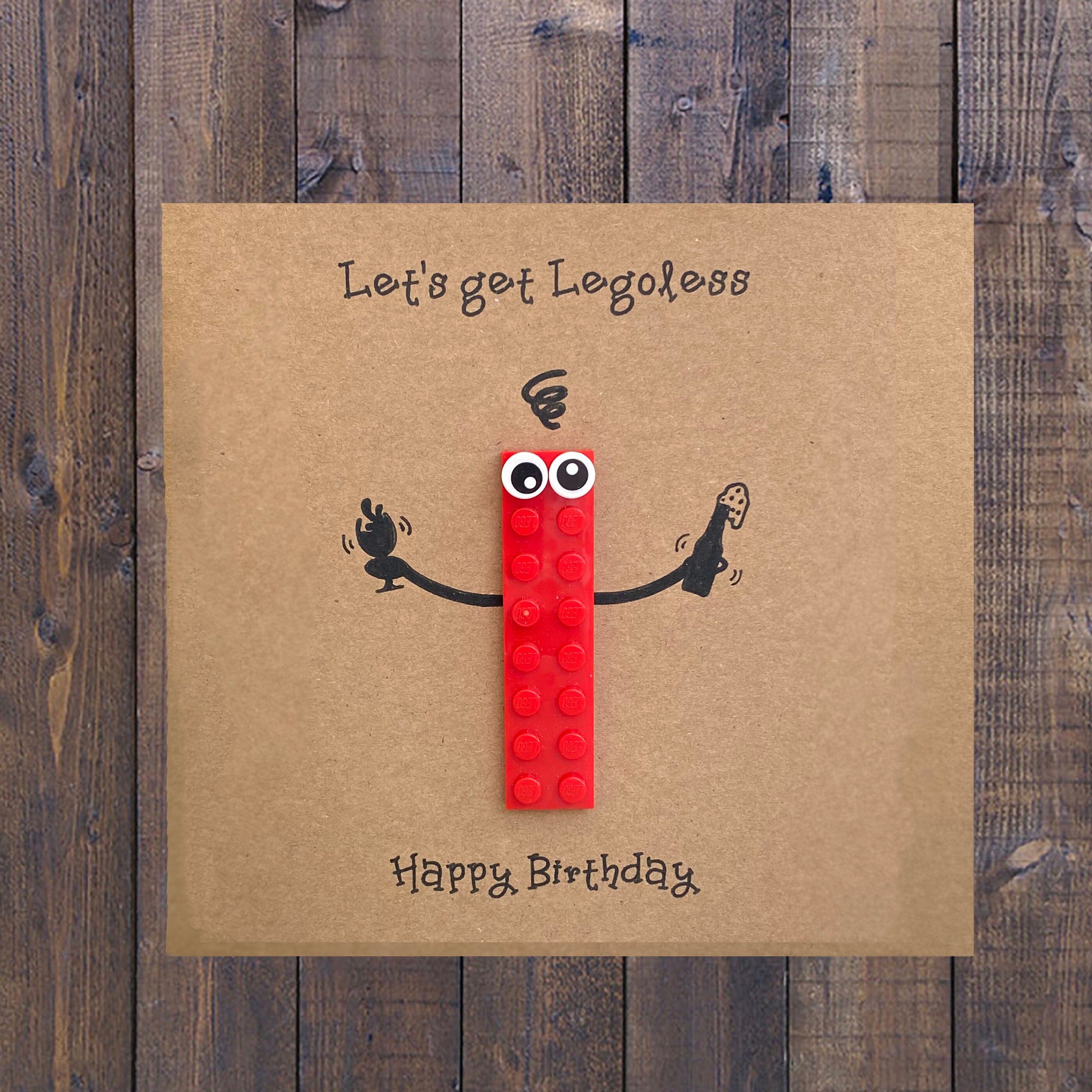 3D Birthday Card Detachable Lego Etsy UK