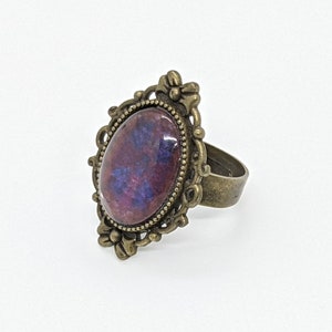 Adjustable Sacred Geometry Mandala Ring