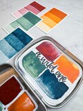 A Wild One Handmade Artist Watercolor Paint set Half Pan or Full Pan with Tin