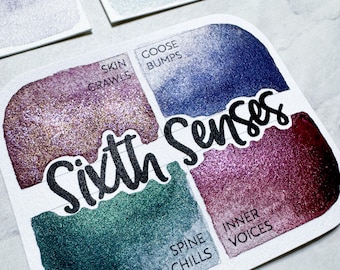 Shimmering Watercolor Paint Set: Handmade Vegan Artist Grade - Sixth Senses