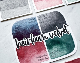 Matte Handmade Artist Watercolor Paint Palette - Heirloom Velvet