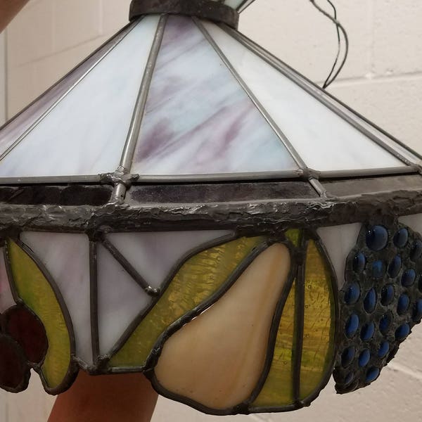 Stained Glass Chandelier Lighting Etsy