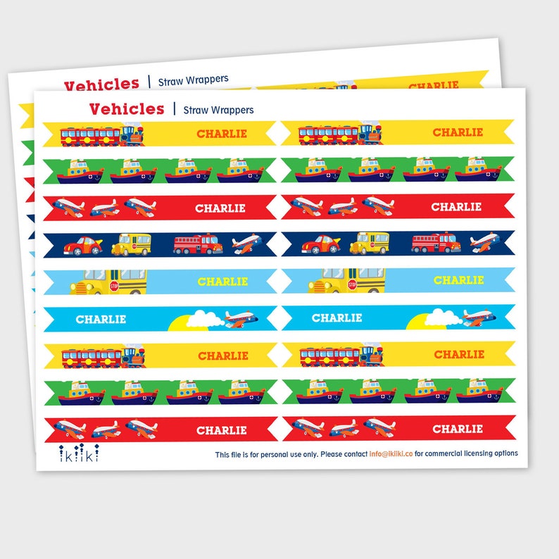 Transportation Birthday PARTY Printable Decoration, Self-editing ...