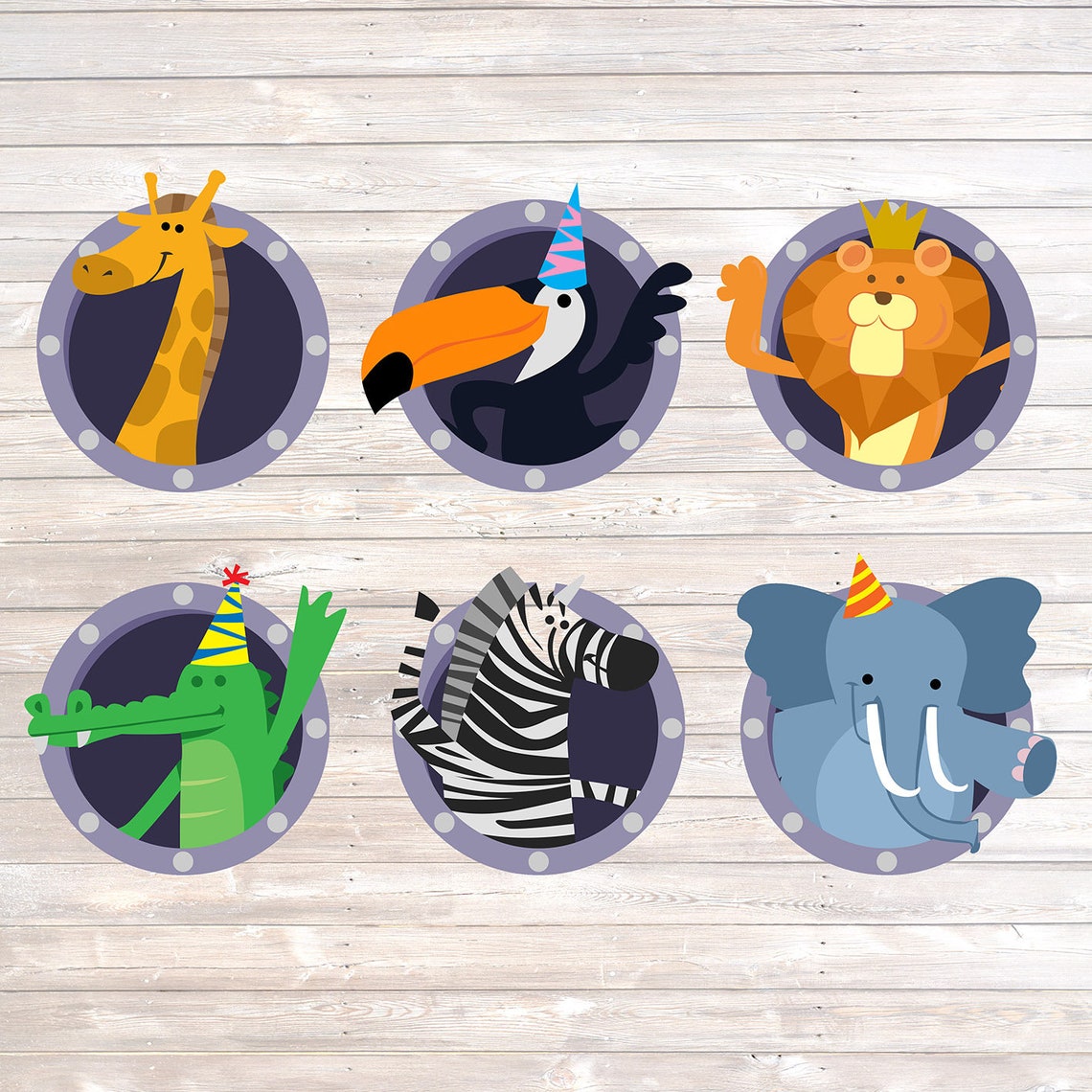 Printable Noah's Ark Animal Cutouts