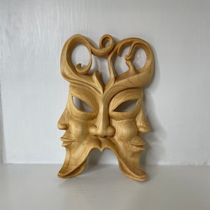 Spiritual Decor Sculpture Wall Art Handmade Mask