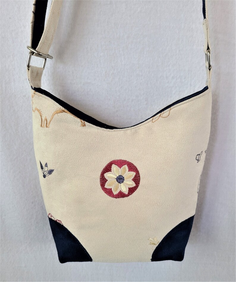 cowboy crossbody faux suede star multiple pockets Purse