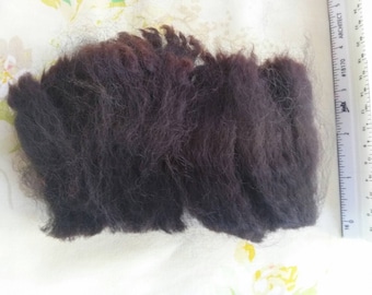 Raw huacaya alpaca fiber, 1 ounce