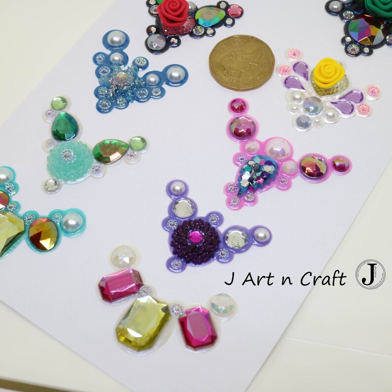 10pcs Handmade Face Painting Blings