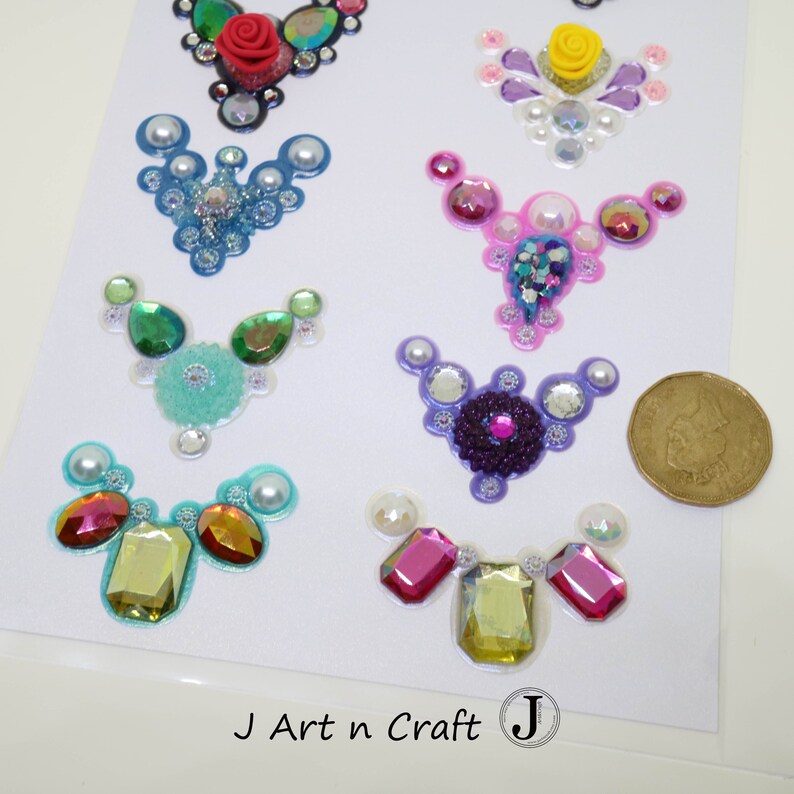 10pcs Handmade Face Painting Blings
