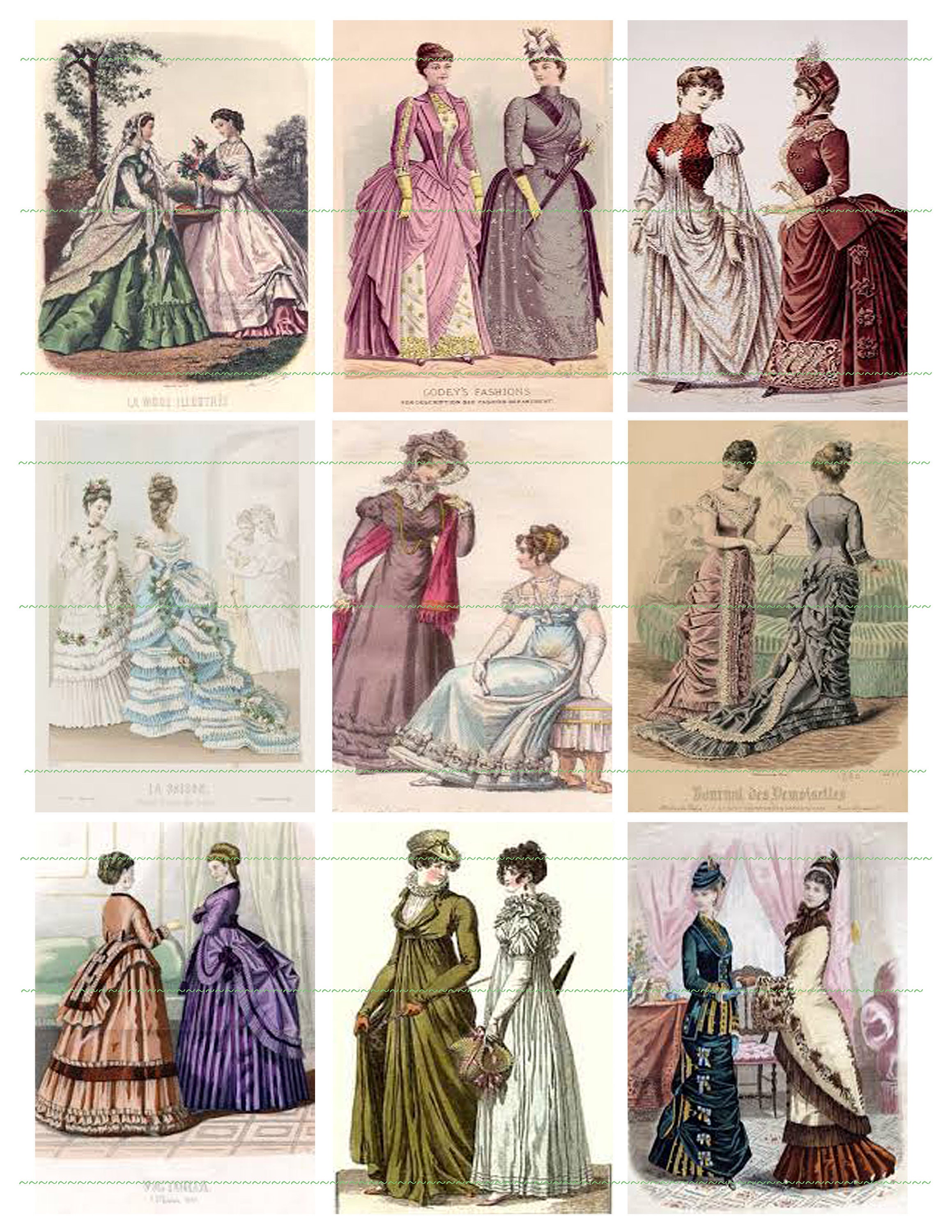 1800s style dresses