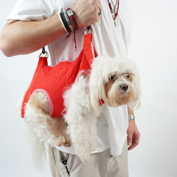 Dog purse, Airline Approved Dog carrier,Hands Free leash,Pet Sling,Grooming sling,DogPurse,Quilted Bag,Pet Nail Tools