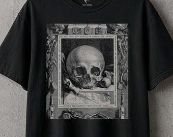 Memento Mori Shirt | Skull Vanitas Engraving - Unisex Tshirt