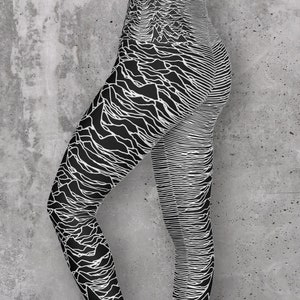 Joy Division Unknown Pleasures High Waisted Yoga Leggings