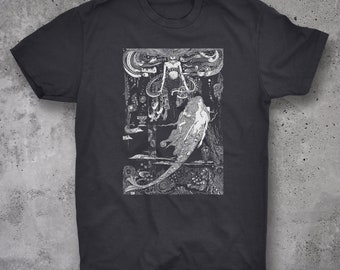 I Know What You Want Said The Sea Witch - Vintage Little Mermaid Engraving by Harry Clarke - Unisex Tshirt