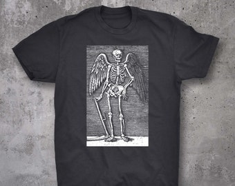 Memento Mori - 15th Century Woodcut by Marcantonio Raimondi -  Unisex T-shirt