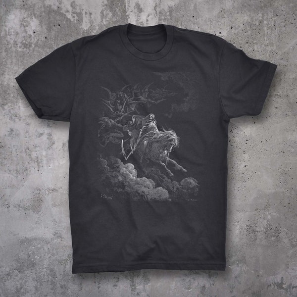 Gustave Doré | Vision of Death | 1866 - Pale Horse - Gothic Unisex Tee