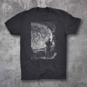 Collossal Squid - Giant Octopus - Kraken - Illustration from 20,000 Leagues Under The Sea - Neuville - Unisex T-shirt