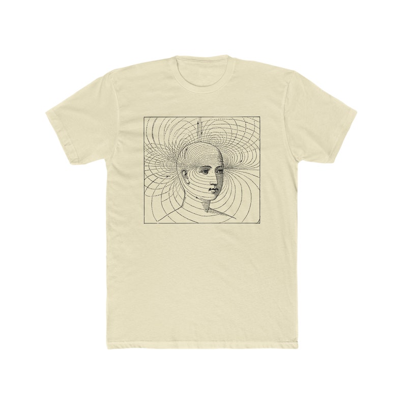 Psycho-magnetic curves Edwin Babbitt 1878 Unisex Tee Solid Natural