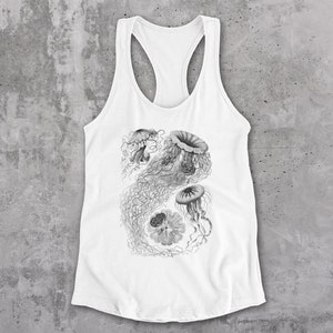 Jellyfish - Ernst Haeckel - Vintage Nature Print - Sea Life - Racerback Tank