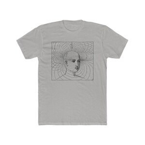 Psycho-magnetic curves Edwin Babbitt 1878 Unisex Tee Solid Light Grey