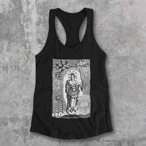 17th Century Alchemistischer Druck Oswold Croll Esoterik Racerback Tank
