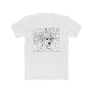 Psycho-magnetic curves Edwin Babbitt 1878 Unisex Tee Solid White