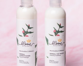 Marshmallow & Babassu Herbal Co-Wash and Herbal Conditioner Set