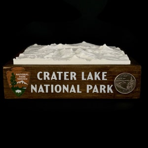 Crater Lake National Park - 3D Printed Topographical Landscape model