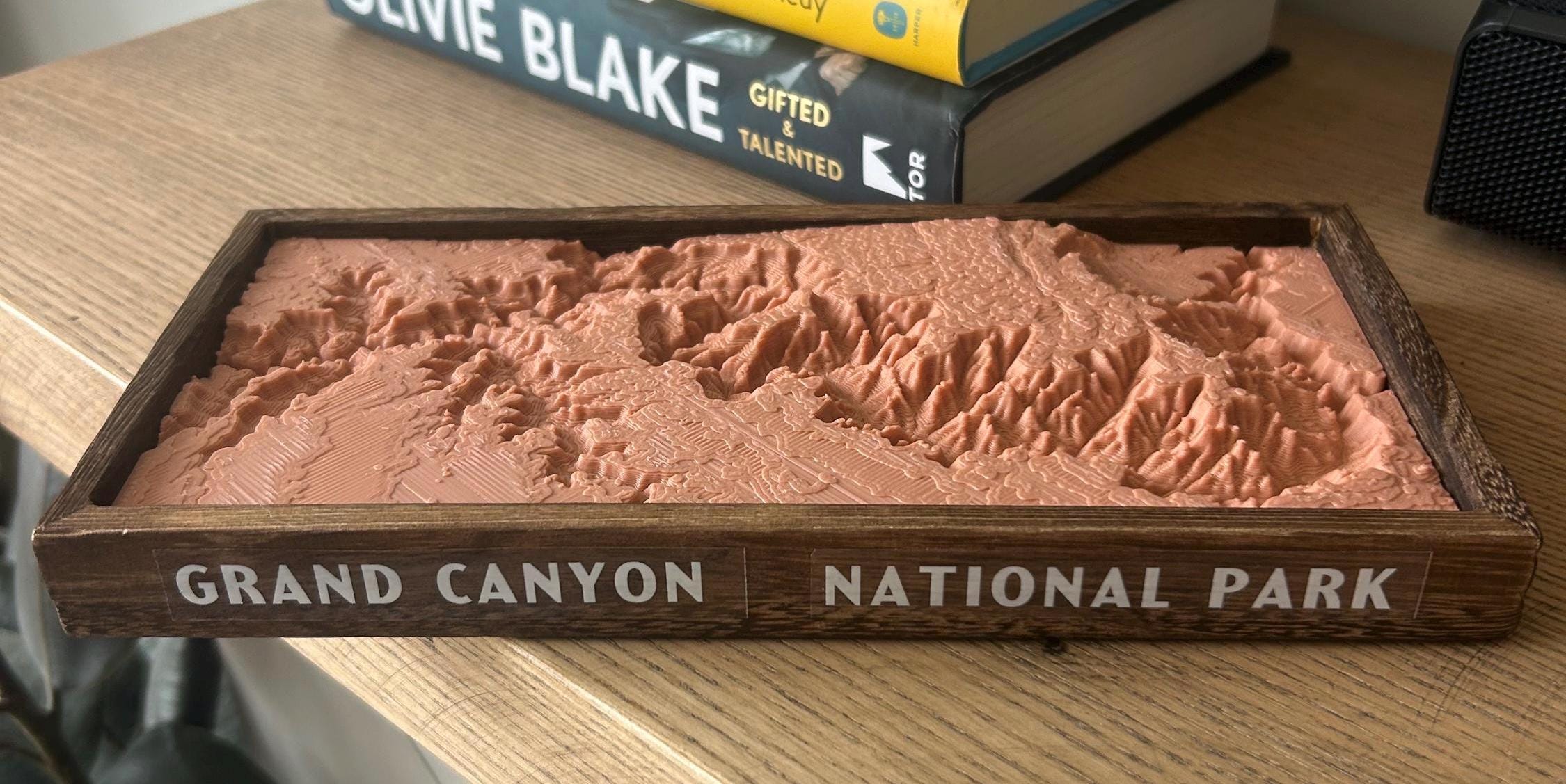 Mini Topographic Mini Grand Canyon National Park Topographic Model - 3D Printed! [3in X ...