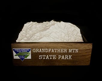 Grandfather Mtn State Park - 3D Printed Topographical Landscape model