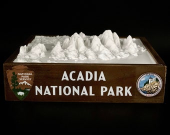 Acadia National Park - 3D Printed Topographical Landscape model