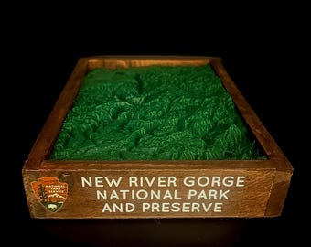 New River Gorge National Park - 3D Printed Topographical Landscape model