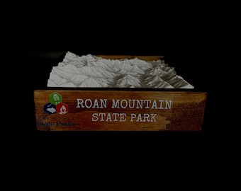 Roan Mountain State Park - 3D Printed Topographical Landscape model