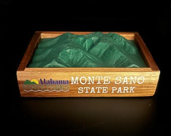 Mini Monte Sano State Park Topographic Model - 3D printed! [3in x 5in]