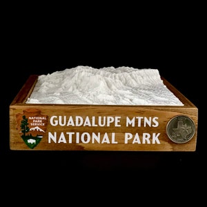 Guadalupe Mountains National Park - 3D Printed Topographical Landscape model