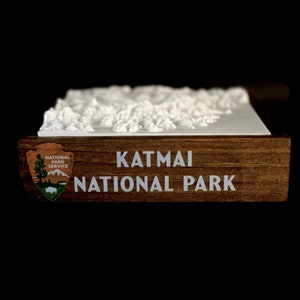 Katmai National Park - 3D Printed Topographical Landscape model