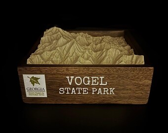 Vogel State Park - 3D Printed Topographical Landscape model