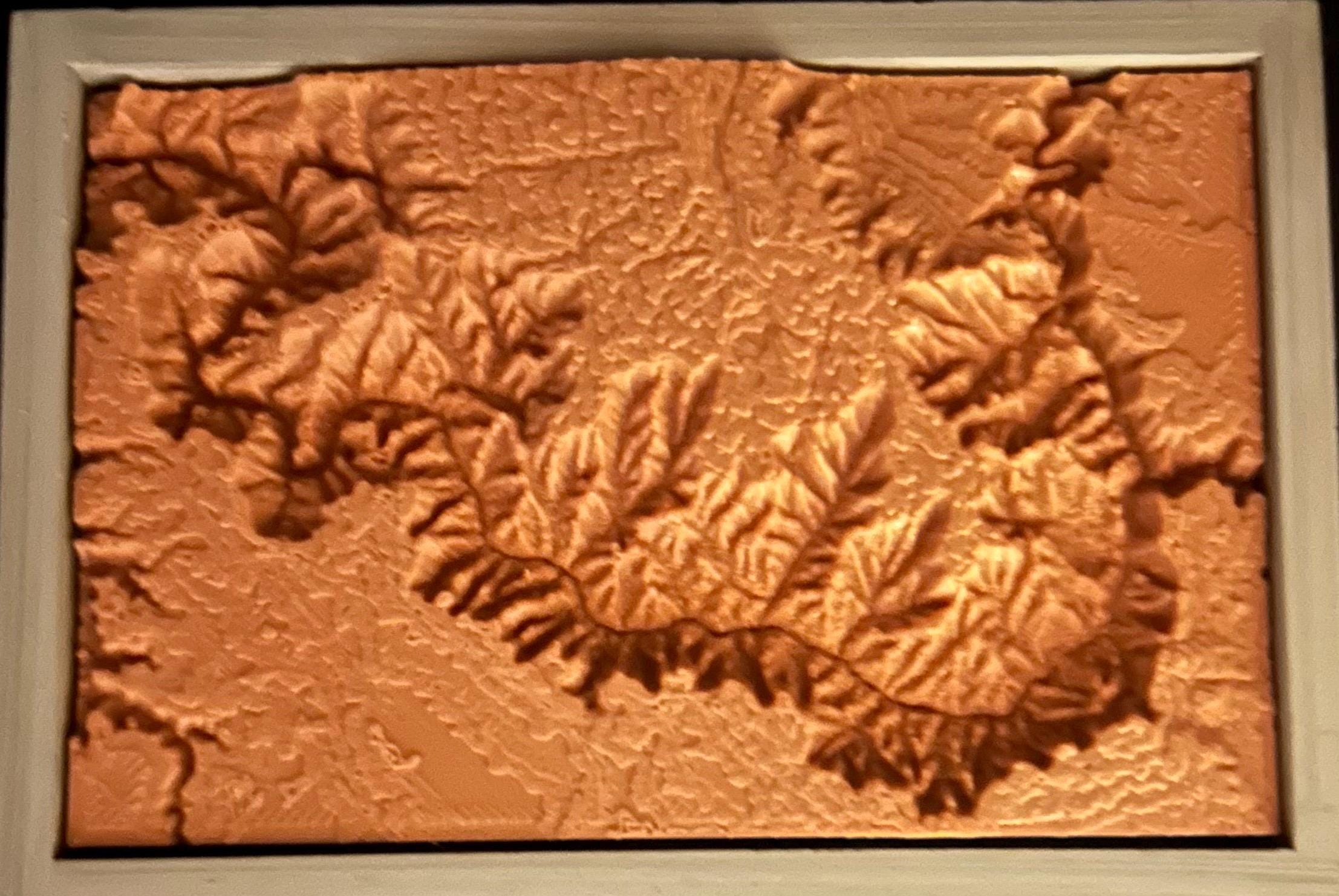 Mini Topographic Mini Grand Canyon National Park Topographic Model - 3D Printed! [3in X ...