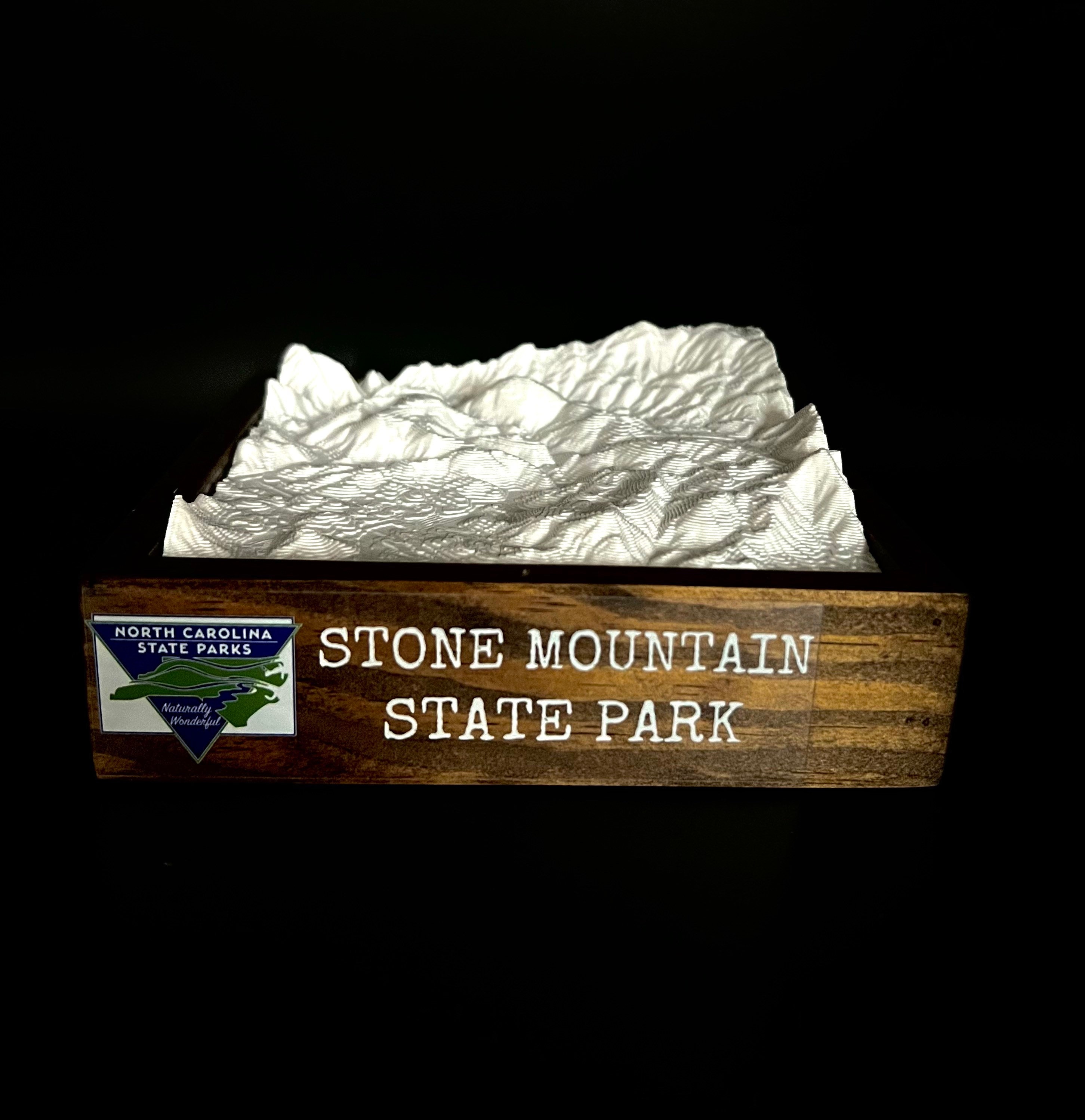 Stone Mountain State Park 3D Printed Topographical Landscape Model - Etsy