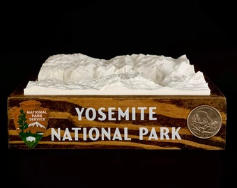 Yosemite National Park - 3D Printed Topographical Landscape model