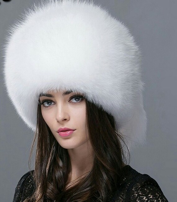 White cossack hat Clearance