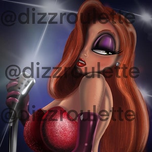 jessica rabbit A4 print (210x297)