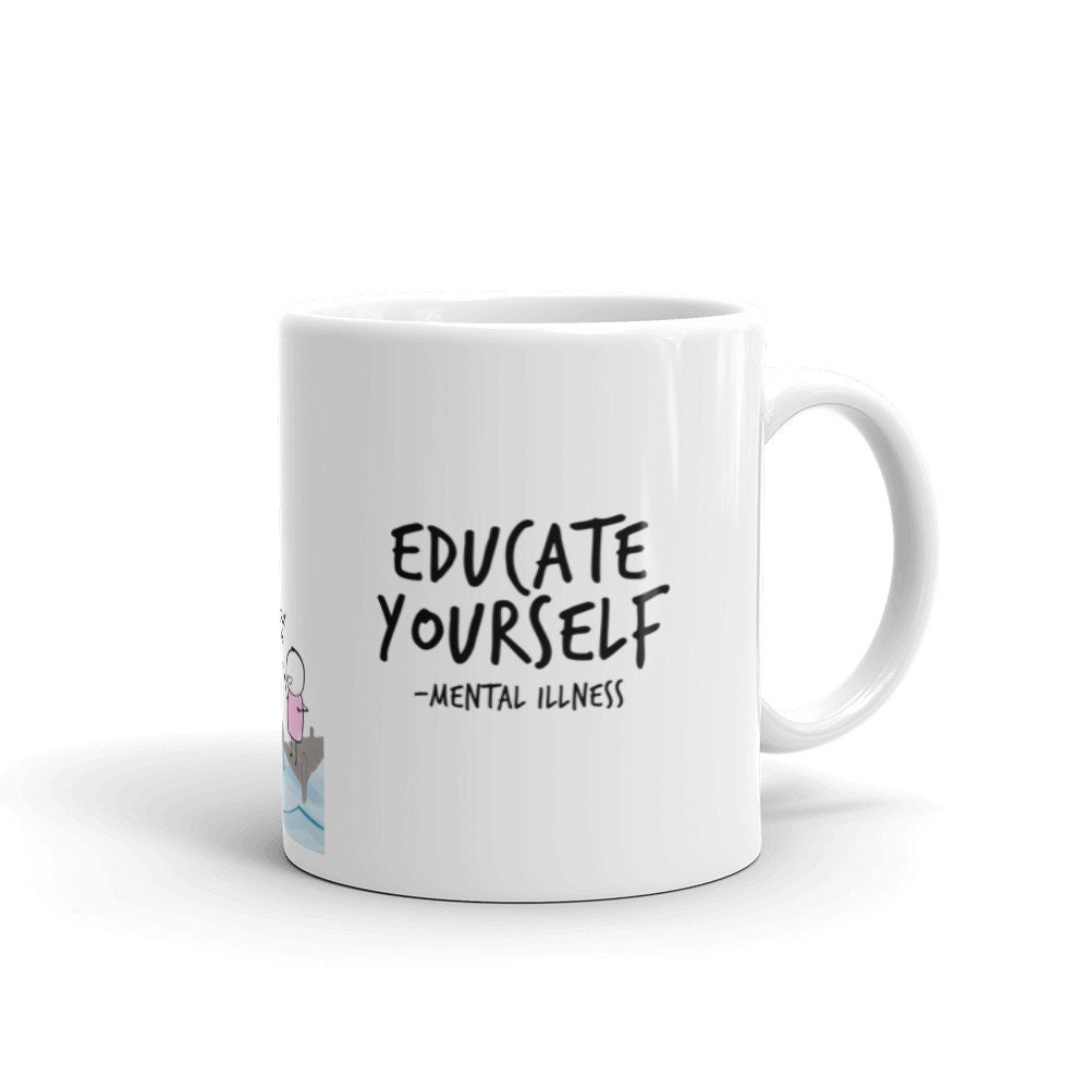 Mental Illness Awareness Funny Coffee Mug Gift Gráfico en Etsy