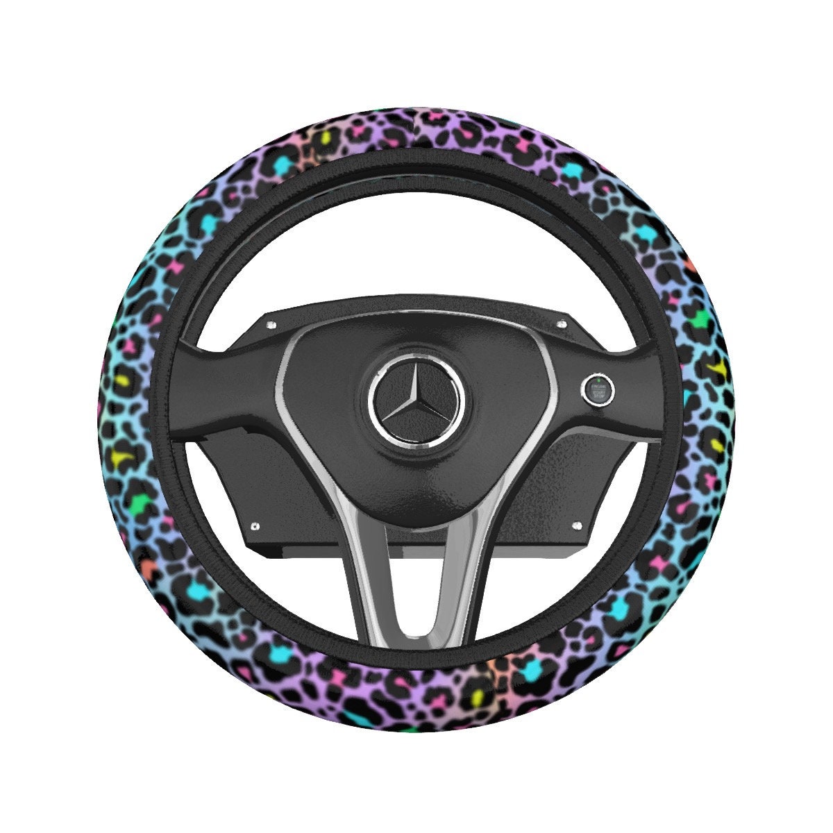 Leopard print steering wheel cover - .de