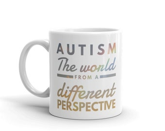 Autism awareness coffee mug gift Quote Rainbow encouragement inspirational coffee Mug Christmas gift