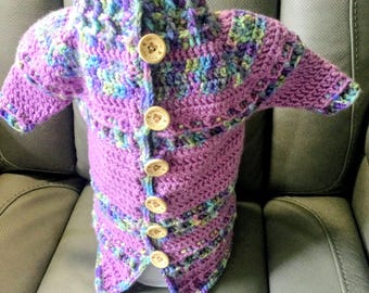 Handmade Crocheted Toddler Sweater, Unique Design, Soft Cozy Knit, Perfect for Little Explorers, Durable and Comfortable