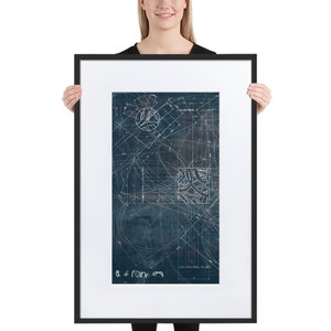 Architectural abstraction series 003 Matte Paper Framed Poster With Mat